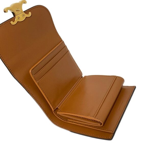 CELINE Small flap wallet Triomphe Tan (Brown) - 503-060425 - Picture 6 of 8